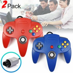 Wired Controller Compatible With Nintendo 64 N64 Joystick Video Game Console
