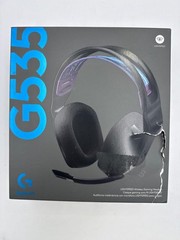 Logitech G535 wireless gaming headset. Flip-to-mute mic. PC/PS/USB. Black.
