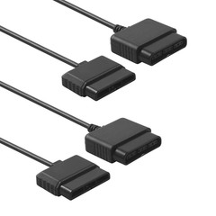 2PACK PS2 Controller Extension Cable Cord 6FT/1.8M Black