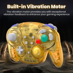 Wireless Gamecube NGC Controller Rechargeable w/ Rumble for Nintendo Gamecube GC