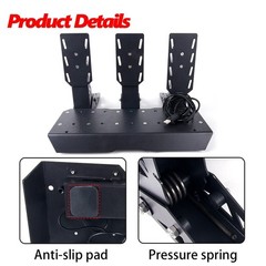 Racing Gaming Pedal Set Racing Simulator Pedals PC Windows Win11/Win10/Win8/Win7