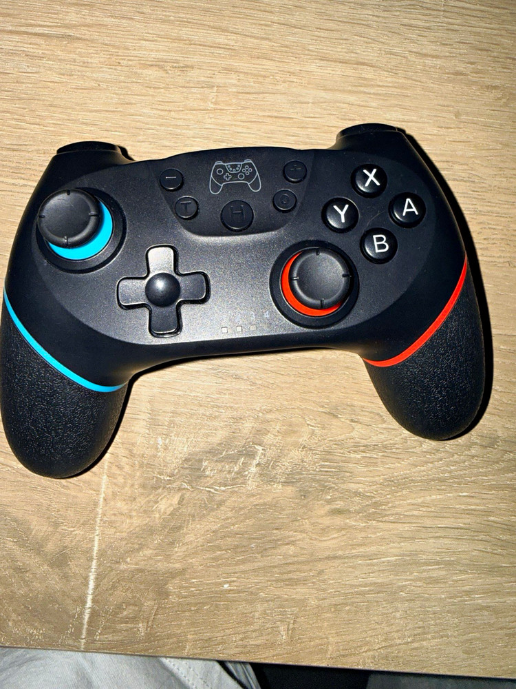 N-SL Wireless Controller for Nintendo Switch, USB-C 5V 500mA, Black/Red/Blue