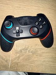 N-SL Wireless Controller for Nintendo Switch, USB-C 5V 500mA, Black/Red/Blue