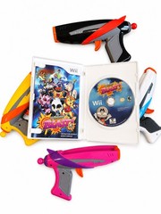 Nintendo Wii Wicked monster Blast 4 Guns + CIB game