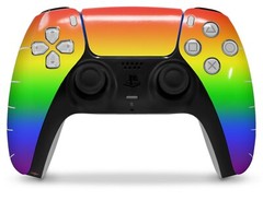 Skin Sony PS5 Controller Smooth Fades Rainbow