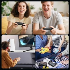 Cell Phone Clip Holder For PS4 Controller Joystick Clamp Mount Stand Adjustable