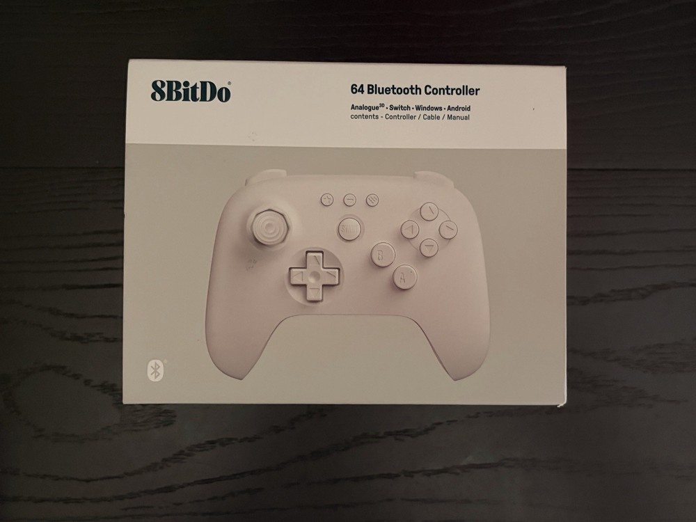 8BitDo 64 Bluetooth Controller — White