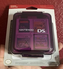 Power A Nintendo 3DS Compact Game Case, Clear Purple, Holds 16 Game Cards
