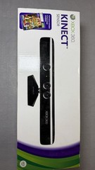 Microsoft Kinect Motion Sensor Black w/ Cables for Xbox with 4 games.