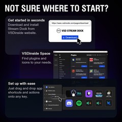 Macro Pad Streaming Deck with Programmable Keys for Gamers and Streamers