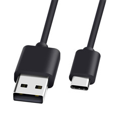 Replacement USB Type C Charge Cord Charging Cable for Xbox 1 Pack 6.6FT Black