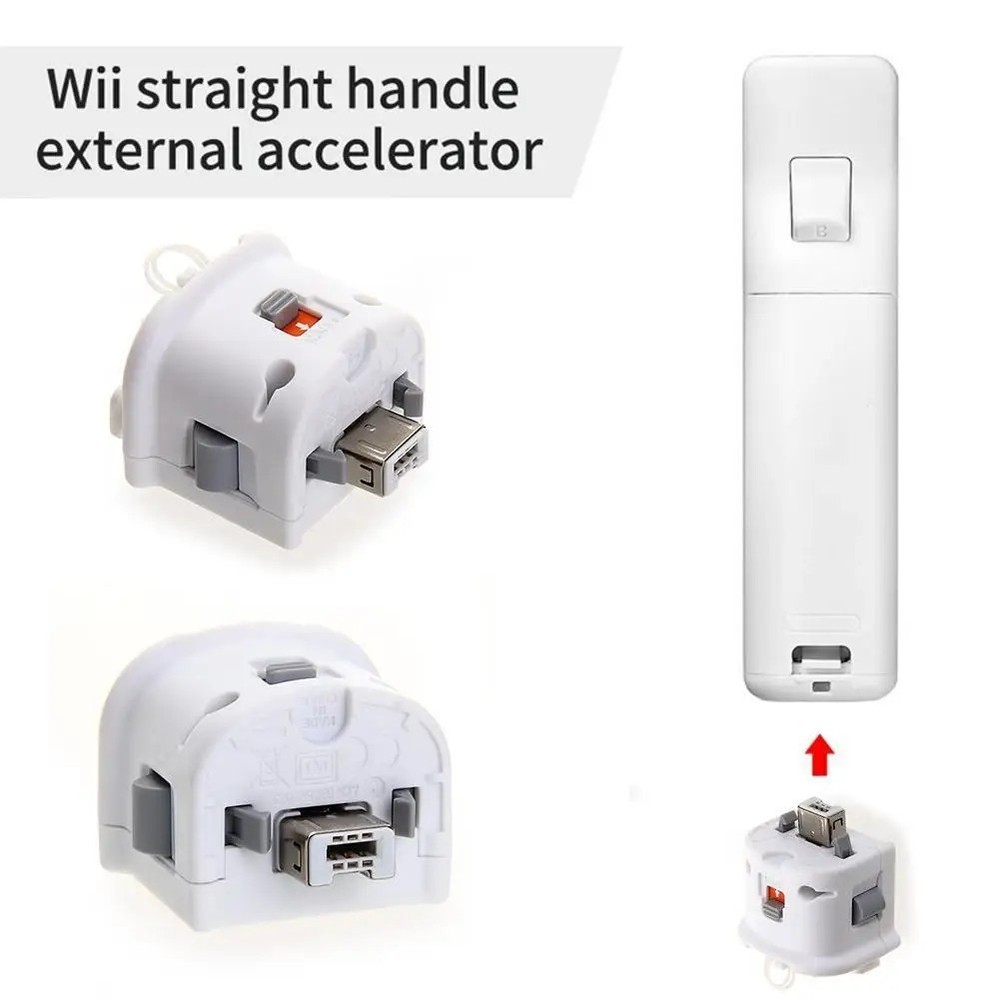 1PC For Wii Motion Plus Sensor Adapter Attachment Nintendo Wii /Wii U Controller
