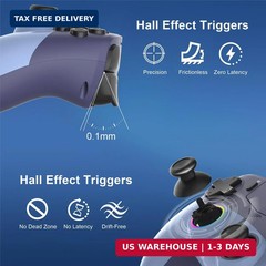 Wireless Controller for PS5, Compatible with PS5 Pro/Slim/PC, Dual Vibratio