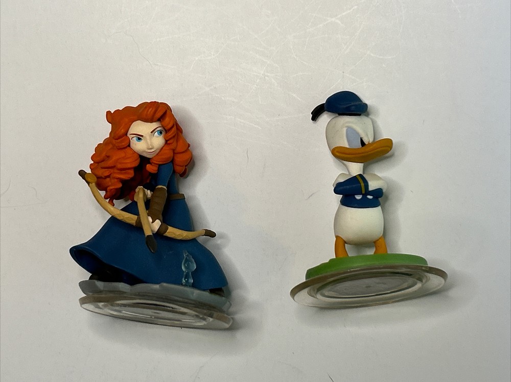 Disney Infinity Figures – Donald Duck & Merida Game Pieces
