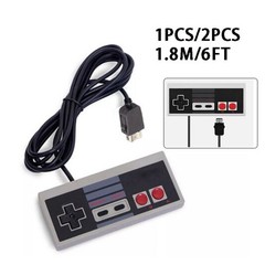 1-2 X Video Game Wired Controller For NES Mini Classic Edition Console
