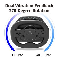 Bluetooth wireless connection Racing Wheel Pedals for PC P4 P3 Switch2 Android