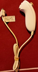 Nintendo Wii White Nunchuck Controller (RVL-004) Official Genuine OEM – Cleaned