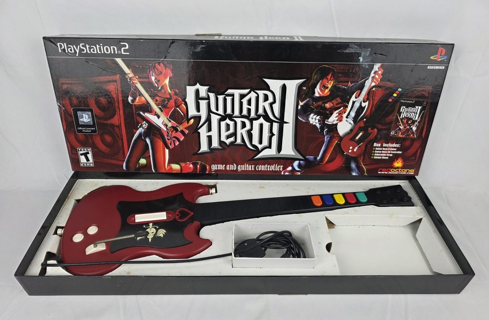 Guitar Hero Guitar SG Controller Red Octane Wired. No Game
