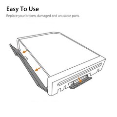 15 Pcs Memory Card Door Slot Cover Lids Replacement Set for Nintendo Wii Console