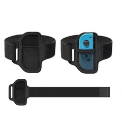 1 Pair Velvet+PU+EVA Leg Strap For Nintendo Switch OLED Joy-Con Sport Strap Ring