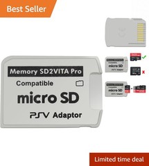 Latest SD2Vita 5.0 Memory Card Adapter – 256GB MicroSD Compatible with PS Vita