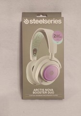 SteelSeries Exclusive Arctis Nova Booster Duo – Lilac/ Mint Colors – New/ Sealed