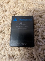 Sony PS2 8MB MagicGate Memory Card Black SCPH-10020 for PlayStation 2