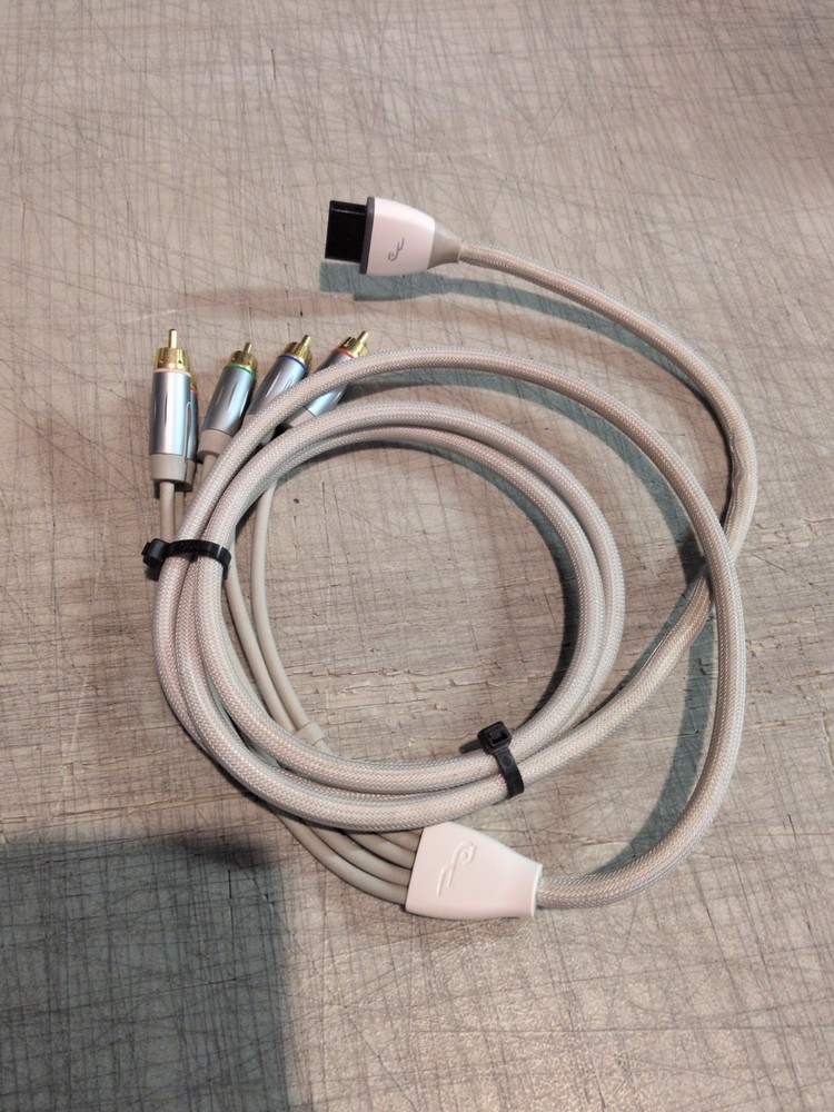 Rocketfish Gaming Component Video/Stereo Audio Cable Cord Nintendo Wii Tested