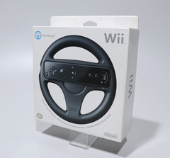 Nintendo Wii Black Wheel RVLAHAK Complete in Box CIB Sealed NEW