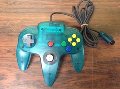 Nintendo 64 CONTROLLER Bros Clear Blue NUS-005 Control Pad Tested Japan G229MI