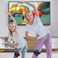 1 Pair Velvet+PU+EVA Leg Strap For Nintendo Switch OLED Joy-Con Sport Strap Ring