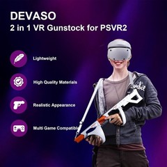 Magnetic VR Gun Stock for PSVR2, 3-in-1 Changing VR Handle Shooting Gaming Accs