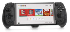 Nintendo Switch OLED Controller Grip, 6-Axis Gyro, Motor Vibration, Game Storage
