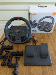 PXN V900 Gaming Racing Wheel W Peddles Compatible W PC, PS3, PS4, X-1, Switch