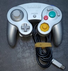 Nintendo GameCube Controller – Silver – OEM – Good Condition! B5