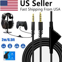2M Replacement Audio Cable Cord Volume Control for Astro A10 A40 Gaming Headset