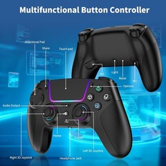 Wireless Controller Compatible with PS5/Android/IOS/MAC/Steam Deck, Gamepad w…