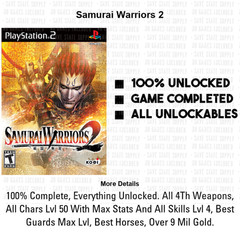 Dynasty Warriors 1 2 3 4 5 6 PSX PS1 PS2 Memory Card 100% Unlocked Complete Beat