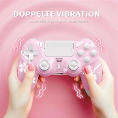 Multi-Platform PS4 Wireless Controller – Sleek Sakura with Touchpad and Speaker