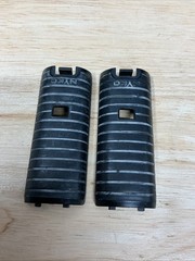 Lot Of 2 Nintendo Wii Nyko Battery Cover Back Cover Lip For Controller Black