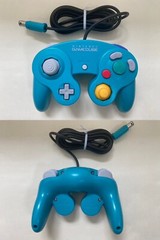 Nintendo Gamecube Offical 4 Controllers Emerald Green Tested DOL-003 Japan Used