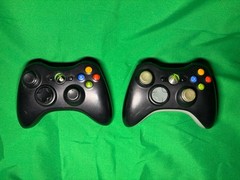 Microsoft Xbox 360 Wireless Controller,Black, Black&Gray – OEM Tested (Lot Of 2)
