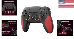 Programmable PS5 Gaming Controller – Wireless, Dual Vibration, and Turbo Mode