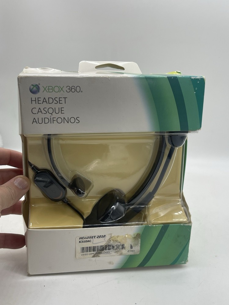 Wired Headset 4ft Cord Official Microsoft Xbox 360 OEM PSF-00001 New Damaged Box