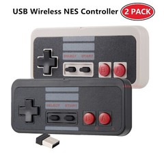 Wireless USB NES Controller Gamepad & Receiver For PC MAC Windows Raspberry Pi