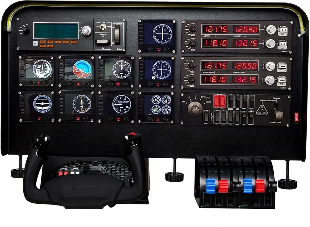 Complete Flight Simulator Cockpit – Compatible with Logitech Saitek Honeycomb