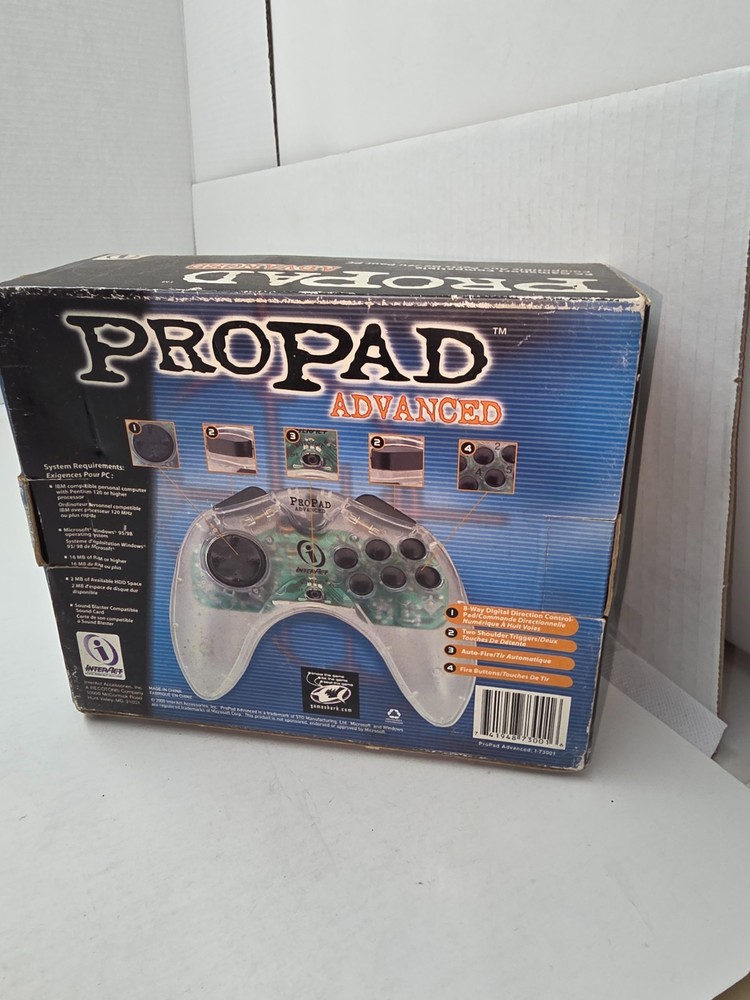 NEW PROPAD CONTROLLER for PC computer for Windows 95/98 1-73001 #O16