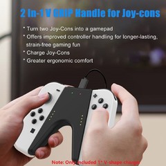 V Shaped Charging Grip with Type-C Port USB Charger For Switch NS Joycon