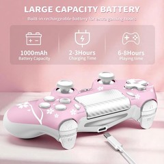 Multi-Platform PS4 Wireless Controller – Sleek Sakura with Touchpad and Speaker