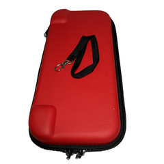 Ematic Nintendo Switch Hard Travel Case Storage Remov. Wrist Strap Red & Black